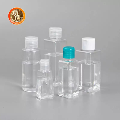 ขวดเจลทำความสะอาดมือพลาสติกขนาดเล็ก OEM PCR PLA ขวดเจลทำความสะอาดมือขนาดเดินทางพร้อมที่ใส่ซิลิโคน