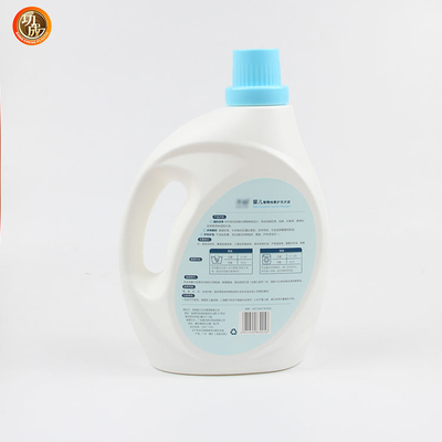 HDPE น้ำยาซักผ้าขวดพลาสติกพร้อมฝาตวง 1 แกลลอน 3000มล