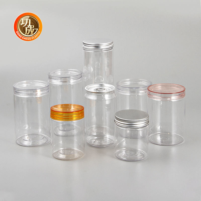 ขวดคุกกี้ขนม PET ใส 450ml 500ml ขวดขนมพลาสติกพร้อมฝา