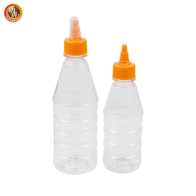 ขวดบีบซอสพลาสติกแบบใช้ซ้ำได้ BPA Free Condiment Squeeze Bottle