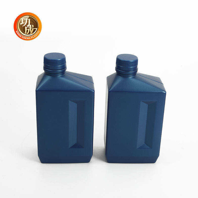 กระป๋องน้ำมันเครื่องพื้นผิวเรียบ 500 มล. HDPE ภาชนะบรรจุน้ำมันเปล่า