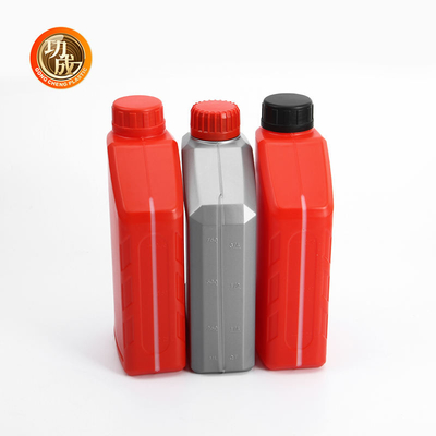 ขวดเปล่าน้ำมันเครื่อง HDPE สีแดง สีน้ำเงิน ขวดน้ำมันเบนซิน