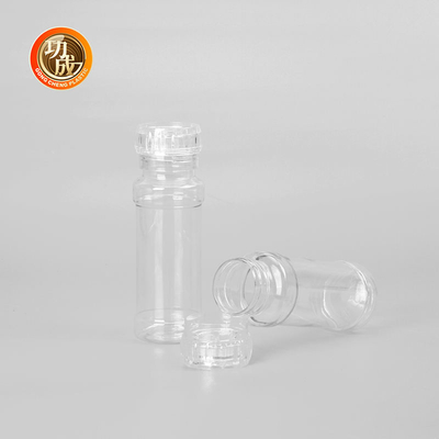 ขวดเครื่องเทศพลาสติกใสแบบกำหนดเองขวดเครื่องปั่นเครื่องปรุงอาหาร 250ml 500ml