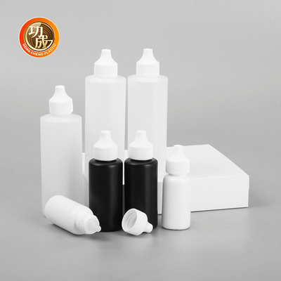 PE กระปุกพลาสติก 120Ml น้ํามันสีผมอ่อนซอส Twist เปิดการแจก Cap Applicator