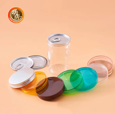 กระป๋องพลาสติก PET ตามสั่ง ถัง กระป๋องพลาสติก PET ใส พร้อมฝา CQC
