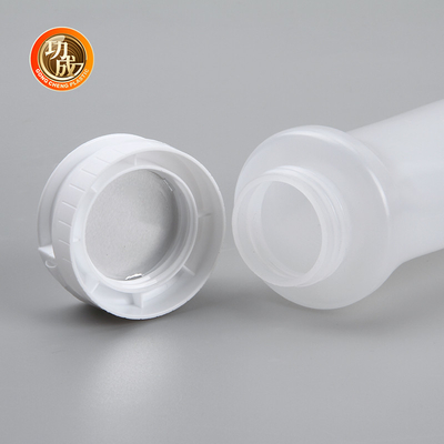 Flip Top ขวดพลาสติกบีบซอสสำหรับน้ำเชื่อม 250ml 500ml