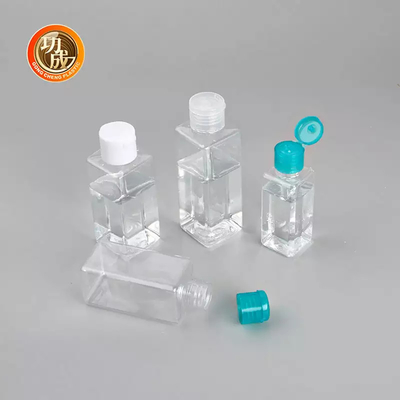 ขวดเจลทำความสะอาดมือพลาสติกขนาดเล็ก OEM PCR PLA ขวดเจลทำความสะอาดมือขนาดเดินทางพร้อมที่ใส่ซิลิโคน