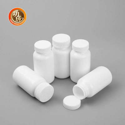 100ml 150ml 200ml ขวดยาเกลียวด้านบนทรงกระบอกขวดเก็บยา HDPE