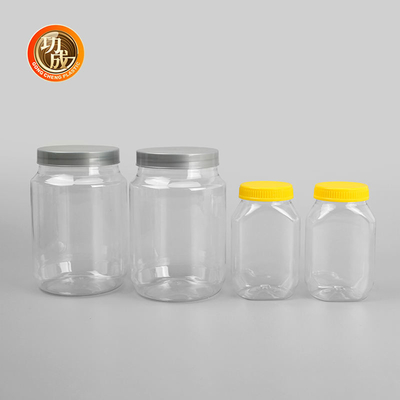 ขวดแยมพลาสติกใสขนาดใหญ่ Candy Plastic Screw Top Containers