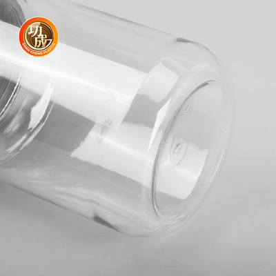 ขวดแยมพลาสติกใสเกรดอาหาร 500ml 2000ml Pet Cookie Jar