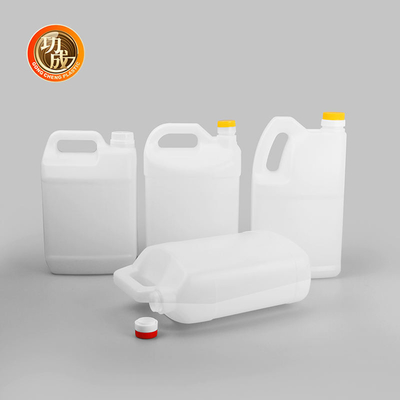 ขวดน้ำมันปรุงอาหารพลาสติก HDPE สี่เหลี่ยมผืนผ้าขวดน้ำมันถั่วลิสงเกรดอาหาร