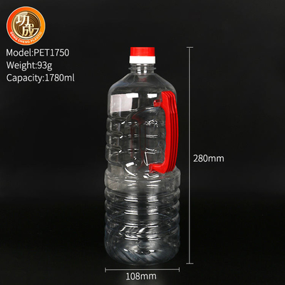 ขวดเครื่องปรุงพลาสติกแบบกำหนดเอง 800ml 900ml ขวดซอสถั่วเหลือง PET ใส