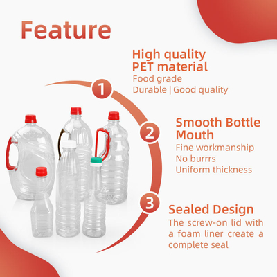 ขวดน้ำมันปรุงอาหารพลาสติก PET 760ml บรรจุอาหารเกรดคอยาว