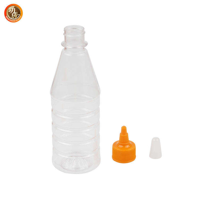 ขวดบีบซอสพลาสติกแบบใช้ซ้ำได้ BPA Free Condiment Squeeze Bottle