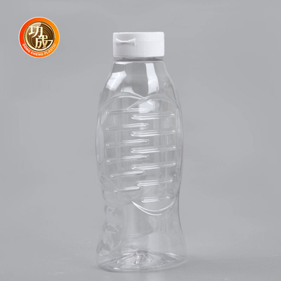 ขวดบีบซอสพลาสติก PET พร้อมฝา Flip Top Food Grade