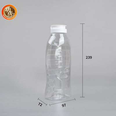 ขวดบีบซอสพลาสติก PET พร้อมฝา Flip Top Food Grade
