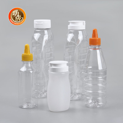 230ml 250ml 500ml 1000ml ขวดบีบซอสพลาสติกสำหรับน้ำมันซอสมะเขือเทศซอสมะเขือเทศ