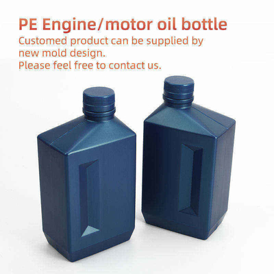 เหยือกน้ำมันเครื่องเปล่า HDPE 1 ลิตร ขวดน้ำมันเบนซินป้องกันการรั่วซึม