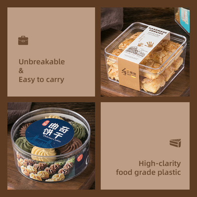 กล่องเก็บเค้กทีรามิสุทรงสี่เหลี่ยม Pastry Mousse Dessert Sweet Packaging Box