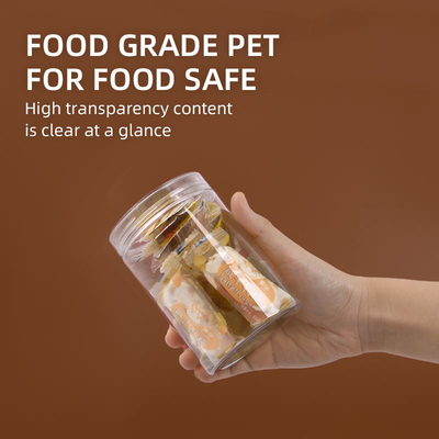 ขนมเค้กปรับแต่งกล่องบรรจุกล่องบรรจุภัณฑ์อาหารสี่เหลี่ยม PET ใส