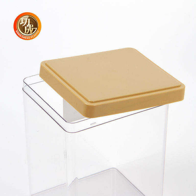 พลาสติก PET Customize กล่องบรรจุอาหารถั่วพร้อมฝา 1380มล