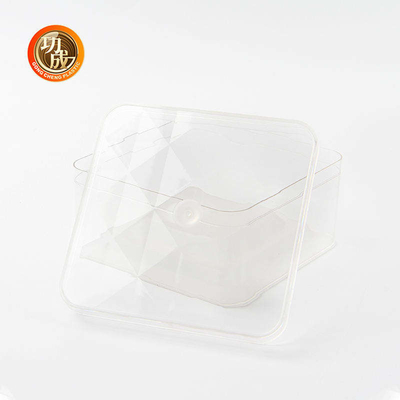 ภาชนะบรรจุอาหารพลาสติกสี่เหลี่ยมใส กล่องพลาสติก PET ODM