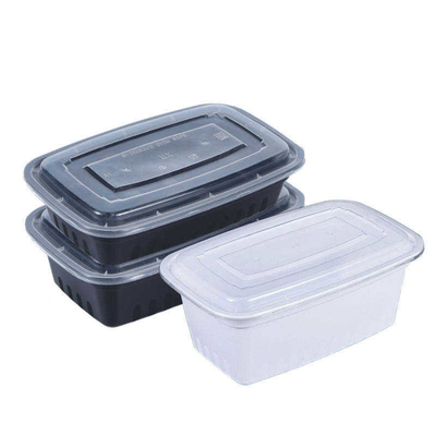 OEM ปรับแต่งกล่องบรรจุภัณฑ์ Takeaway ถาดบรรจุอาหารพร้อมฝาปิด