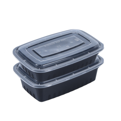OEM ปรับแต่งกล่องบรรจุภัณฑ์ Takeaway ถาดบรรจุอาหารพร้อมฝาปิด