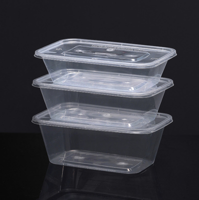 อาหารเกรดปรับแต่งกล่องบรรจุภัณฑ์ภาชนะบรรจุอาหาร Takeaway แบบพกพาแบบใช้แล้วทิ้ง