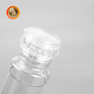 ขวดเครื่องเทศพลาสติกใสแบบกำหนดเองขวดเครื่องปั่นเครื่องปรุงอาหาร 250ml 500ml