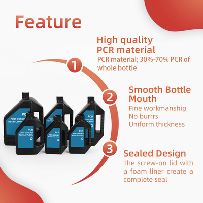 ปรับปรุง 500ml 1000ml ป้องกันการแข็ง กระป๋องน้ํามันเครื่องยนต์เปล่า พลาสติก PCR