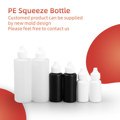 PE กระปุกพลาสติก 120Ml น้ํามันสีผมอ่อนซอส Twist เปิดการแจก Cap Applicator