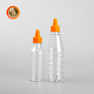 กระป๋องซอสสับพลาสติกตามสั่ง 300ml 500ml 1000ml สําหรับเครื่องเทศ